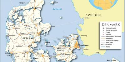 המפה בדנמרק
